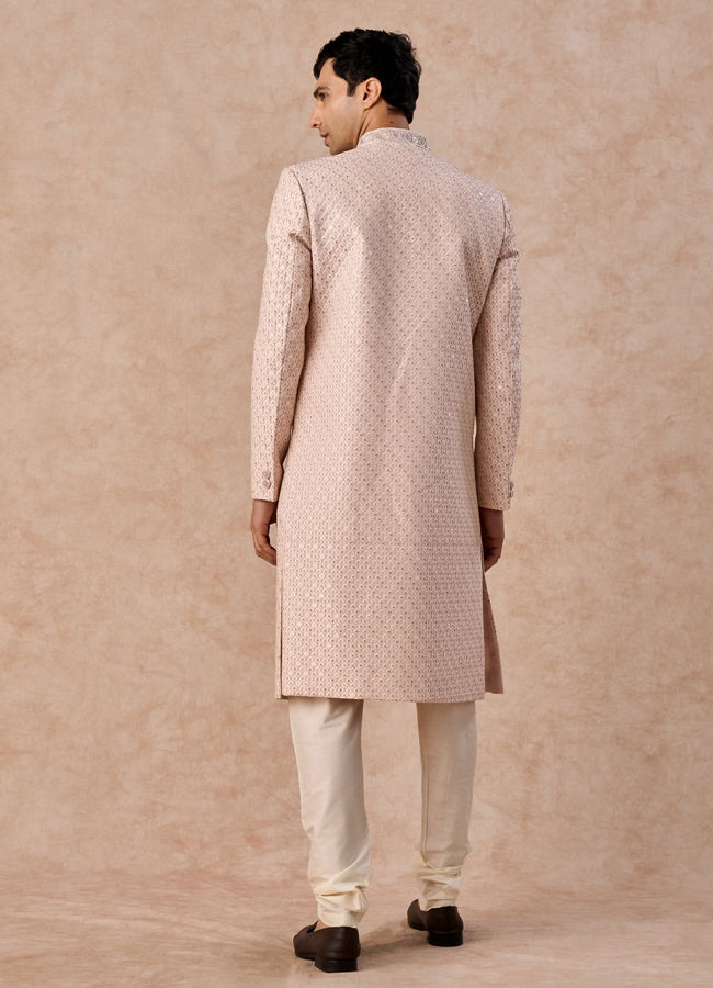 Manyavar Men Peachy Radiance Sherwani