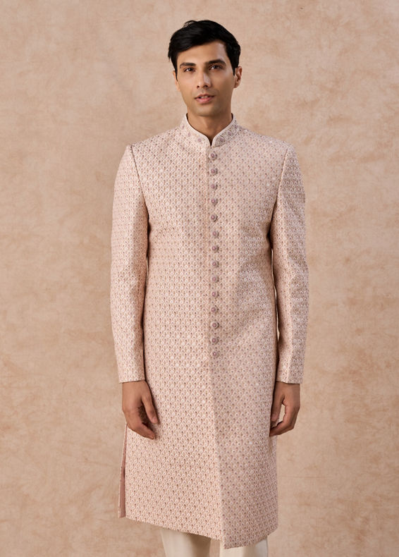 Manyavar Men Peachy Radiance Sherwani