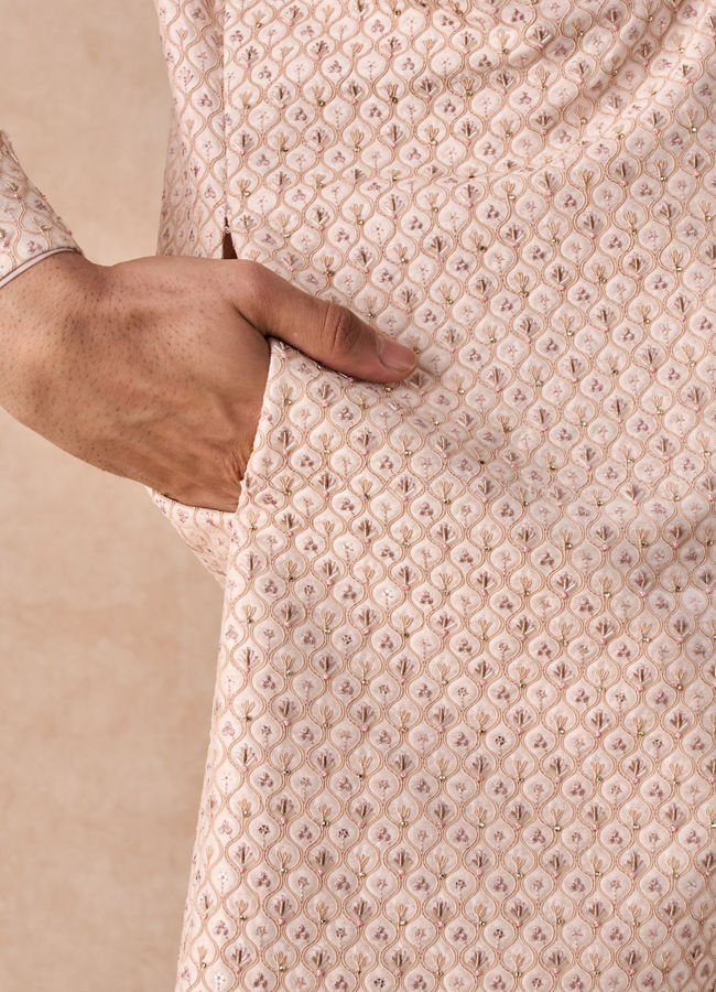 Manyavar Men Peachy Radiance Sherwani