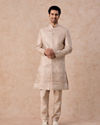 Manyavar Men Beige Natural Sherwani