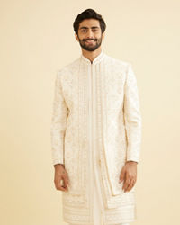 Manyavar Men Enchanting Cream Sherwani