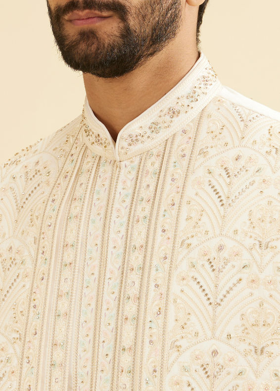 Manyavar Men Enchanting Cream Sherwani