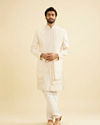 Manyavar Men Enchanting Cream Sherwani