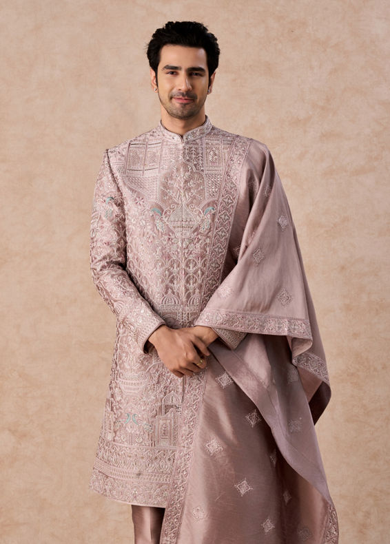 Manyavar Men Lilac Enigma Sherwani