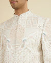 Manyavar Men Warm White Exquisite Sherwani