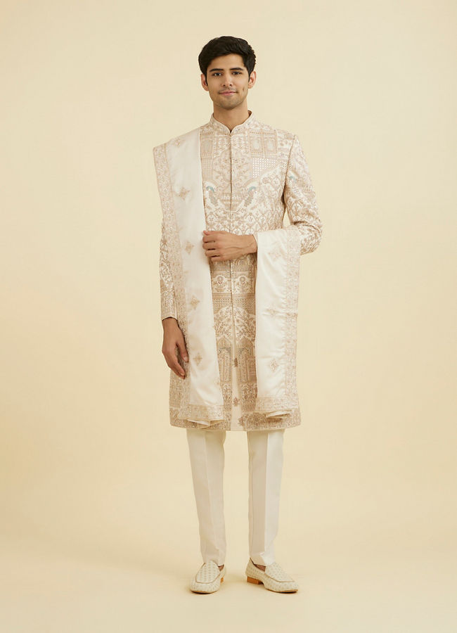 Manyavar Men Champagne Opulence Sherwani
