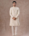 Manyavar Men Elite Warm White Sherwani