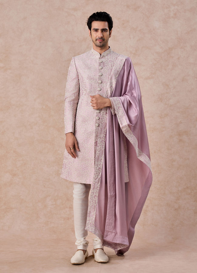 Manyavar Men Purple Majesty Sherwani