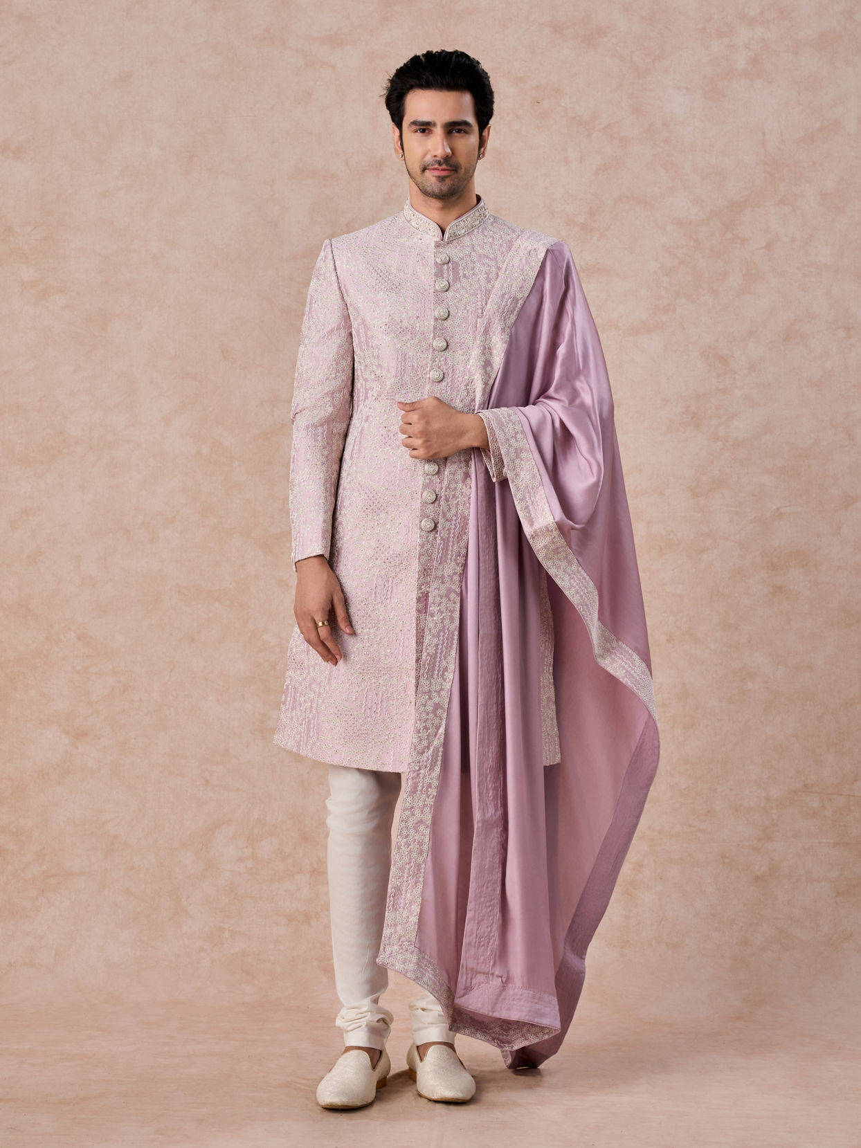 Manyavar Men Purple Majesty Sherwani