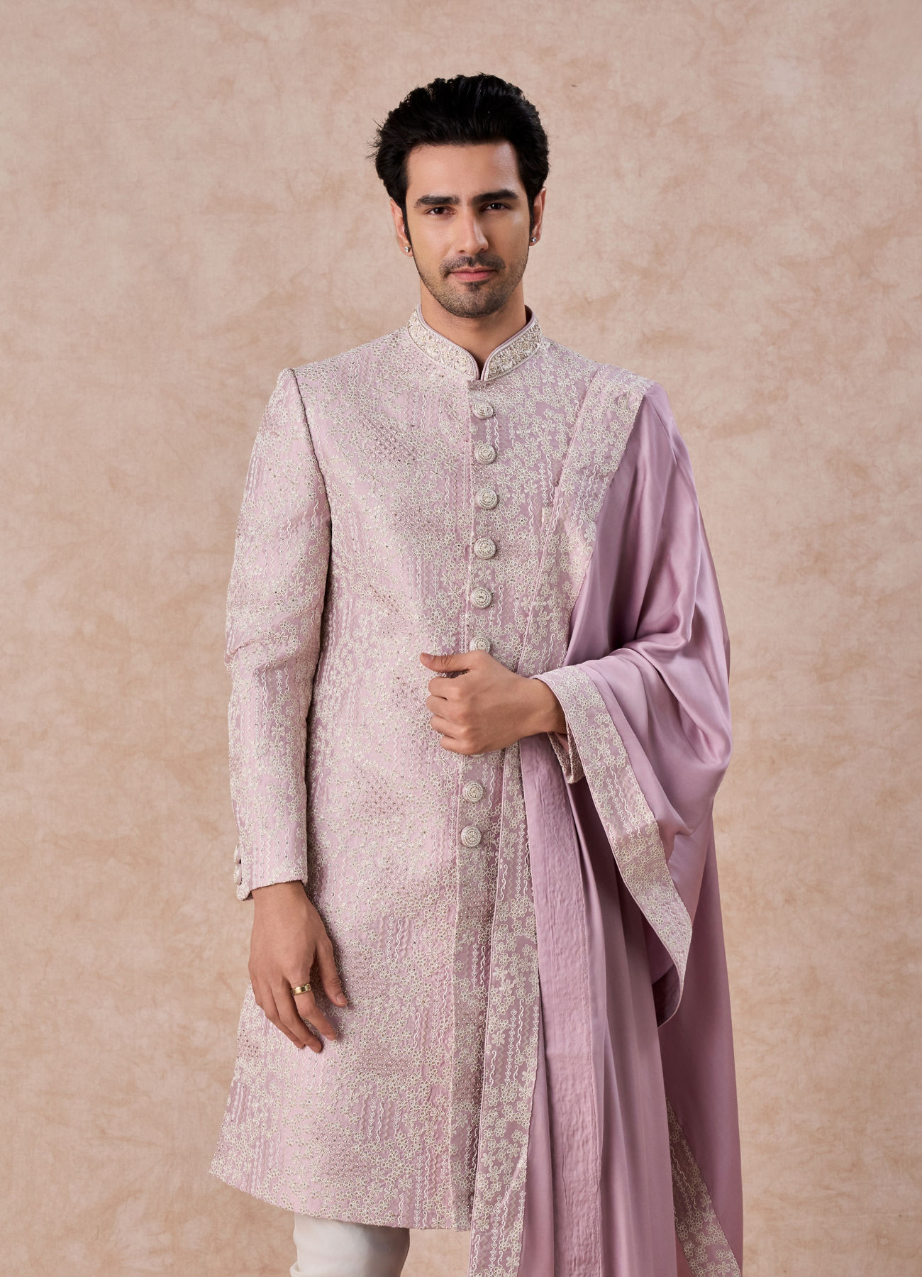Manyavar Men Purple Majesty Sherwani