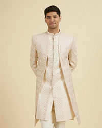 Manyavar Men Peachy Festive Sherwani