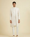Manyavar Men Elegant Warm White Sherwani