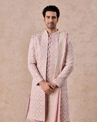 Manyavar Men Dusty Pink Elegance Sherwani