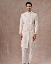 Manyavar Men Exquisite White Sherwani