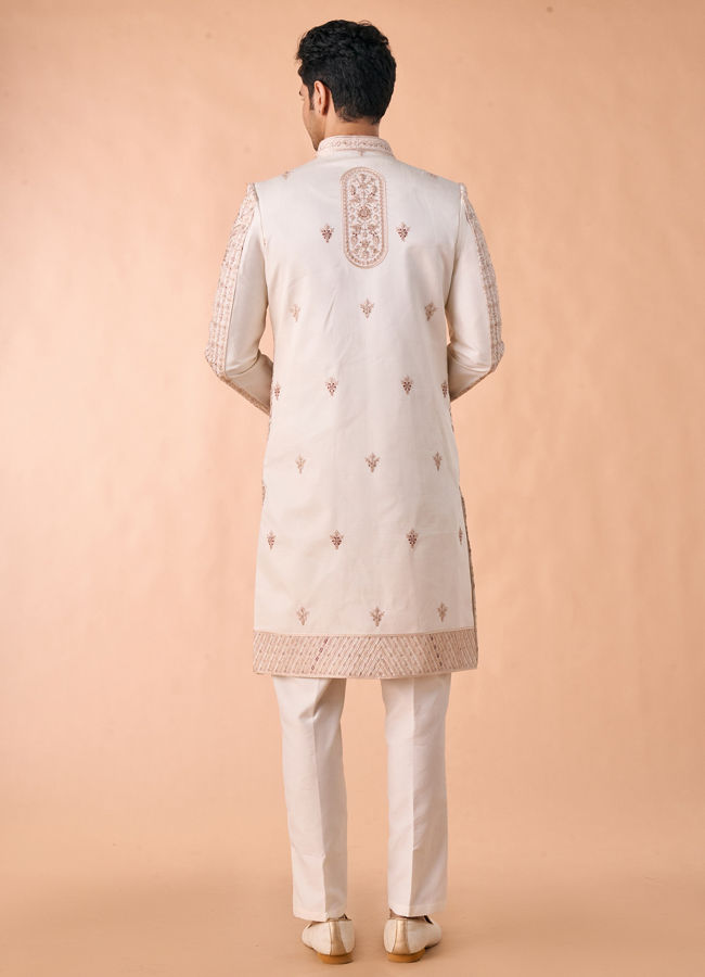 Manyavar Men Champagne Elegance Sherwani