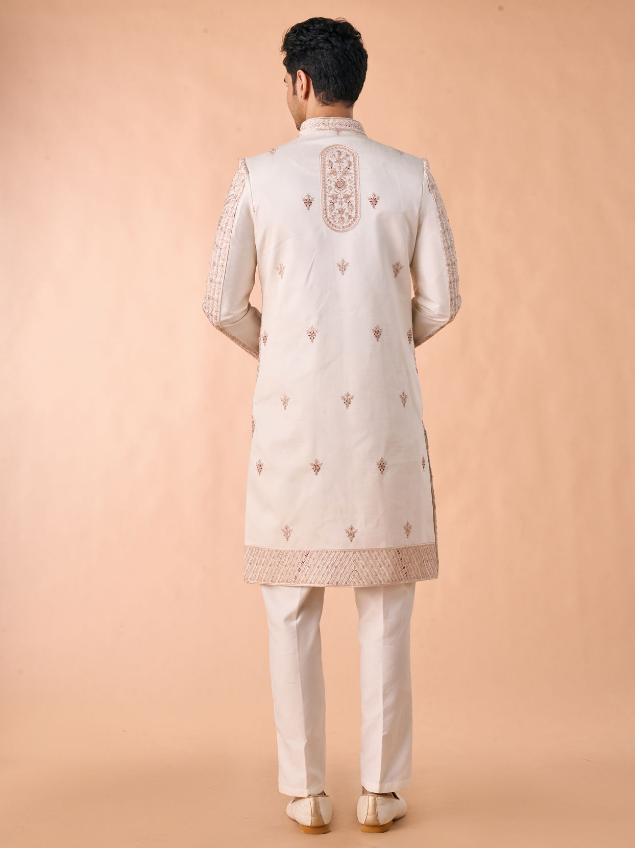 Manyavar Men Champagne Elegance Sherwani