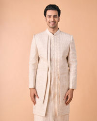 Manyavar Men Beige Royalty Sherwani