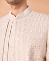 Manyavar Men Beige Royalty Open Sherwani