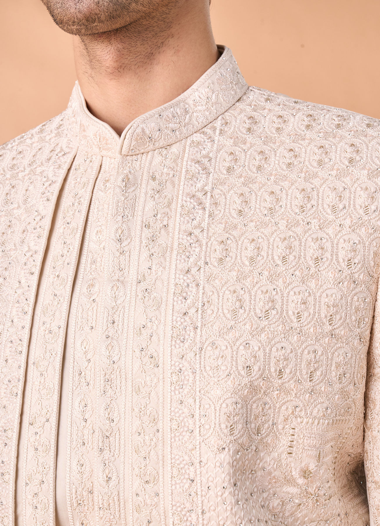 Manyavar Men Beige Royalty Sherwani