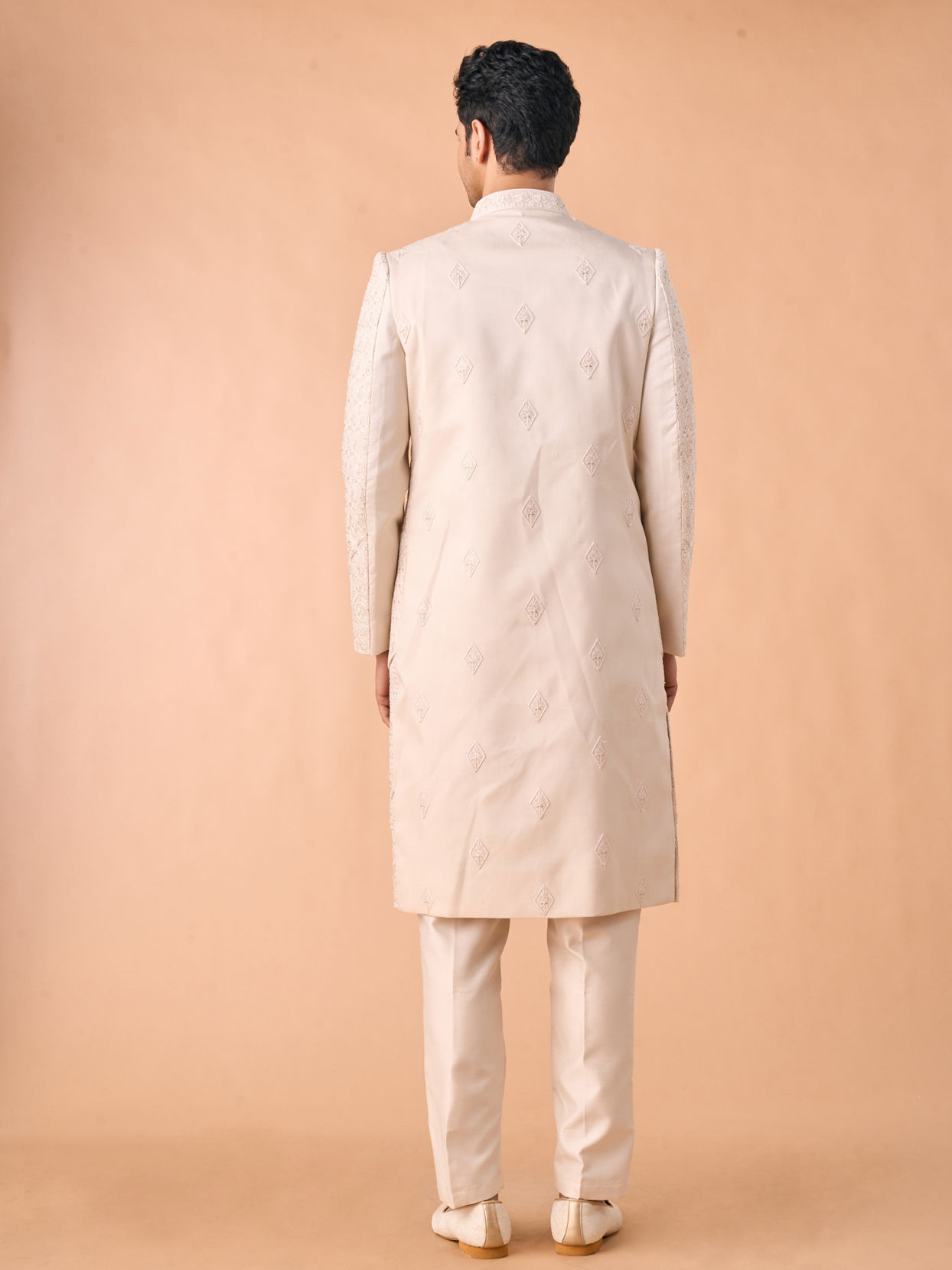 Manyavar Men Beige Royalty Sherwani