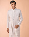 Manyavar Men Majestic Warm White Open Sherwani