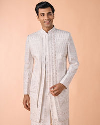 Manyavar Men Majestic Warm White Sherwani