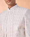 Manyavar Men Majestic Warm White Open Sherwani