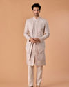 Manyavar Men Lilac Elegance Open Sherwani