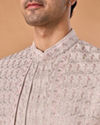 Manyavar Men Lilac Elegance Open Sherwani