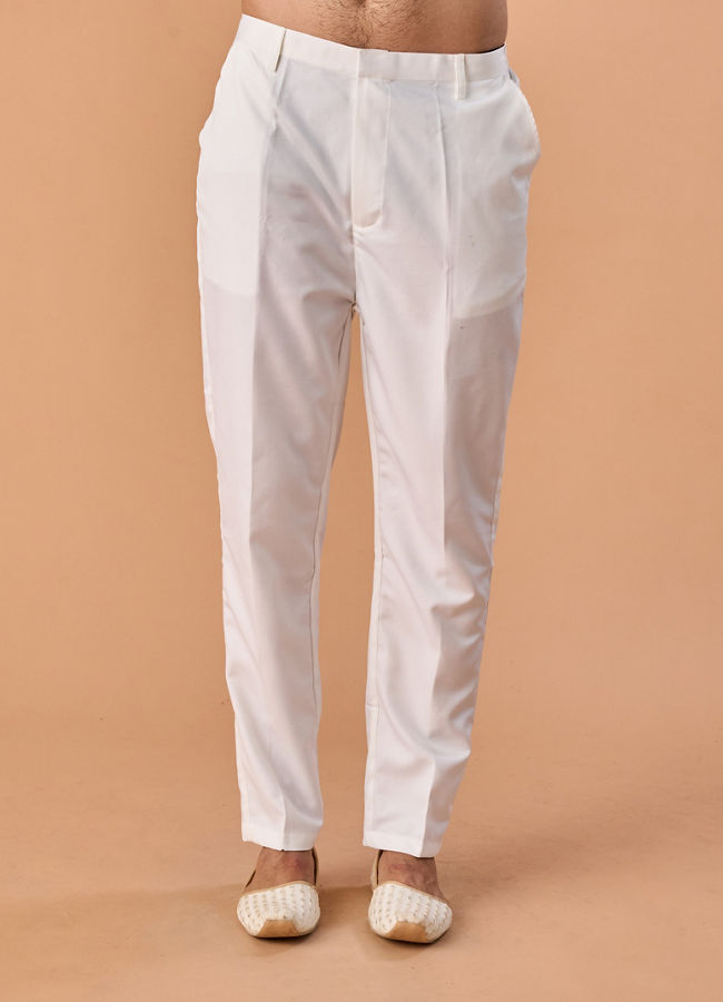 Manyavar Men Graceful White Sherwani