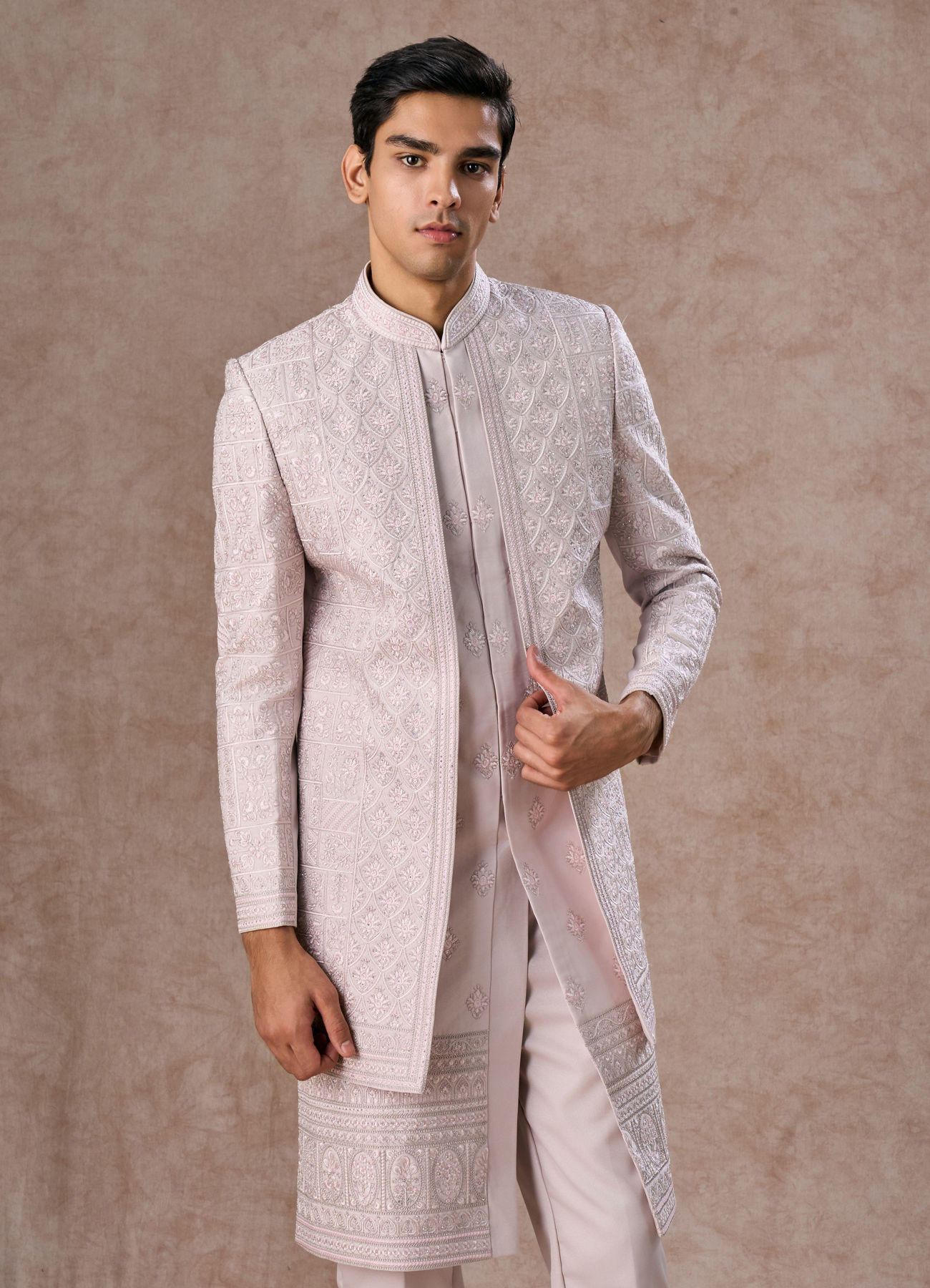 Manyavar Men Royal Lilac Sherwani