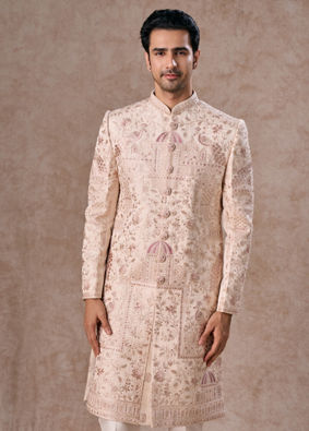 Manyavar Men Champagne Elegance Sherwani