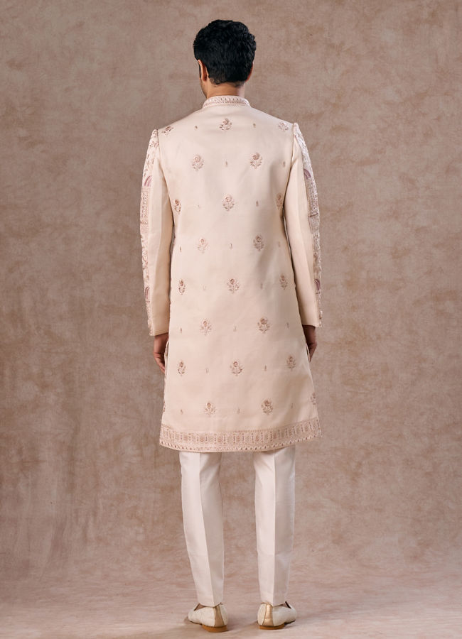 Manyavar Men Champagne Elegance Sherwani