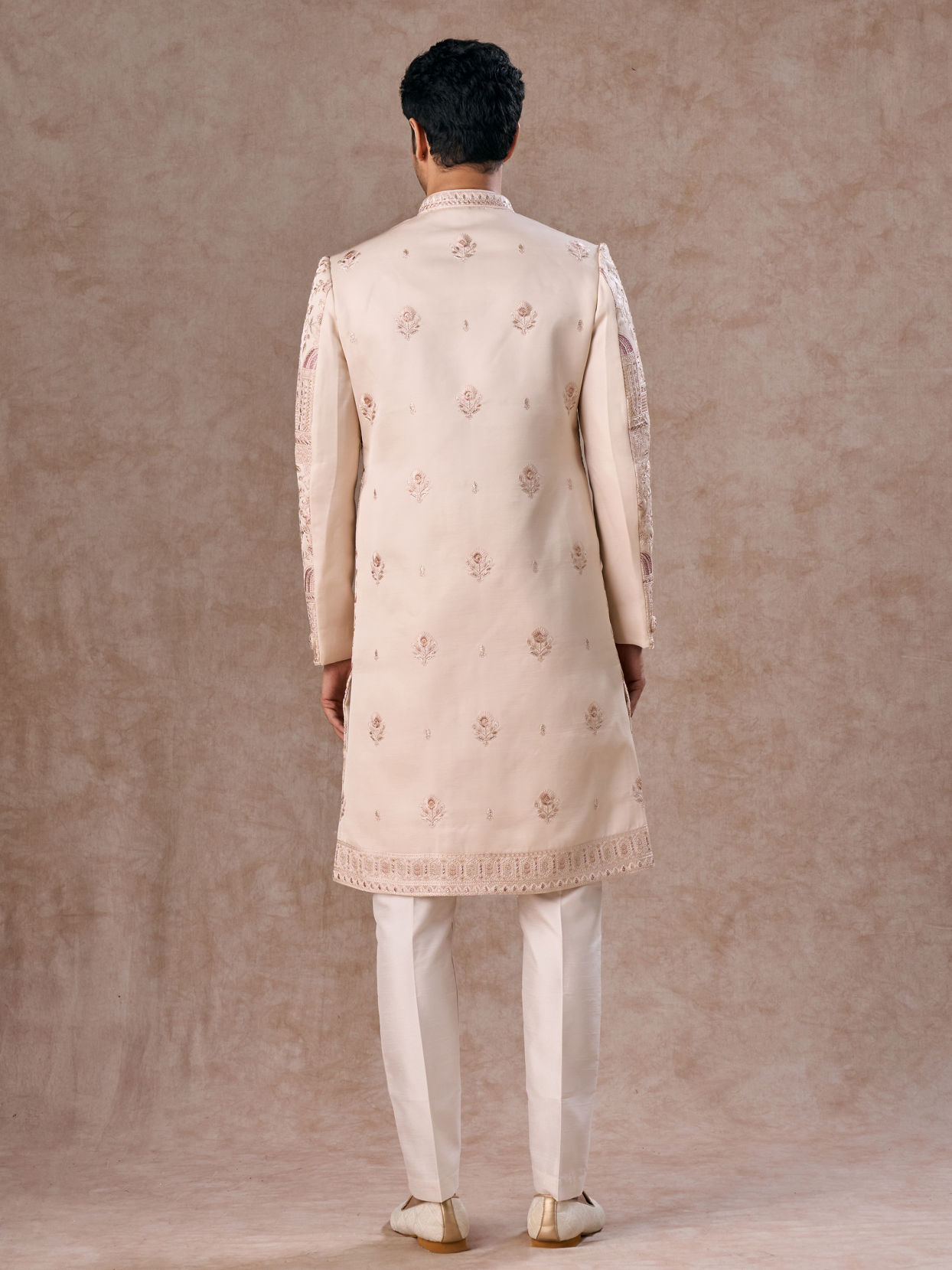 Manyavar Men Champagne Elegance Sherwani