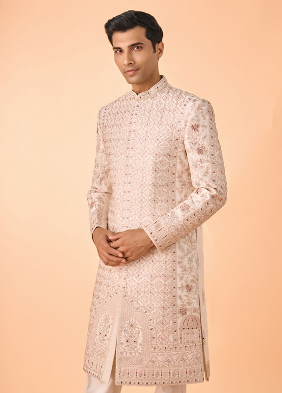 Manyavar Men Champagne Opulence Sherwani