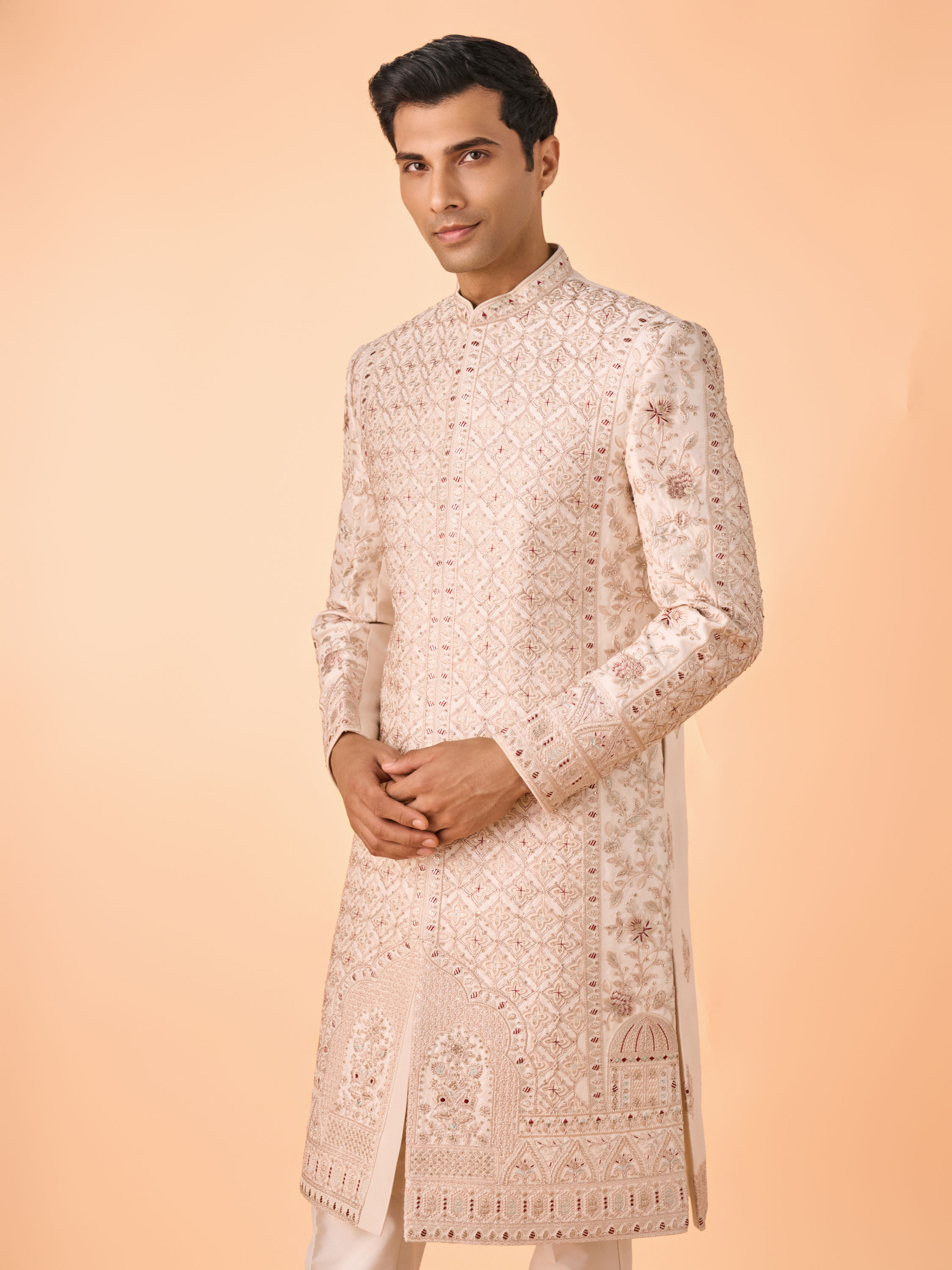 Manyavar Men Champagne Opulence Sherwani