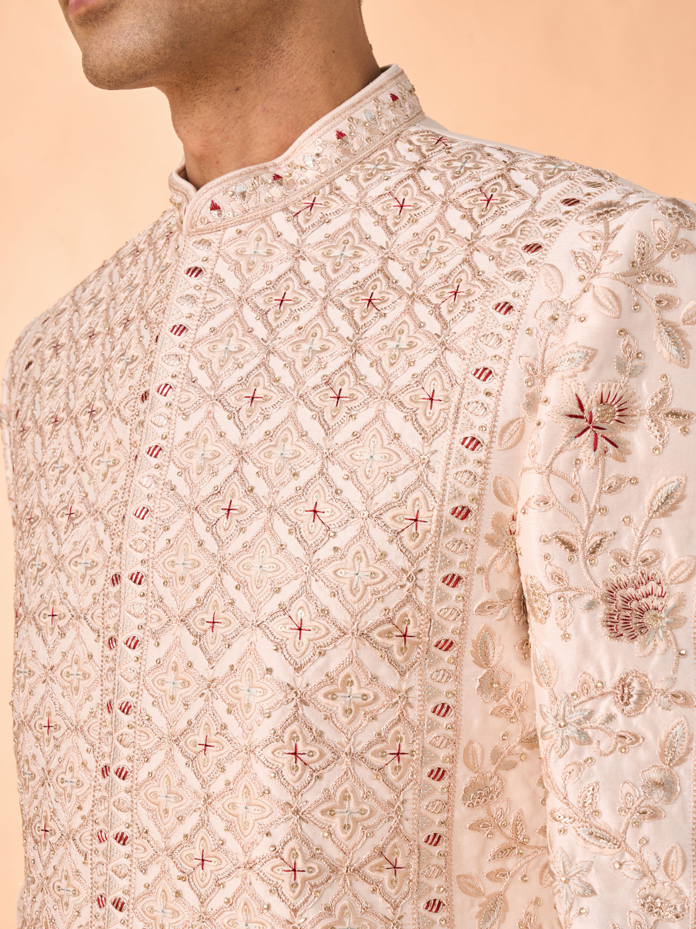 Manyavar Men Champagne Opulence Sherwani
