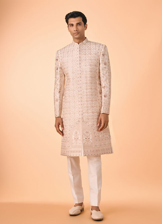 Manyavar Men Champagne Opulence Sherwani