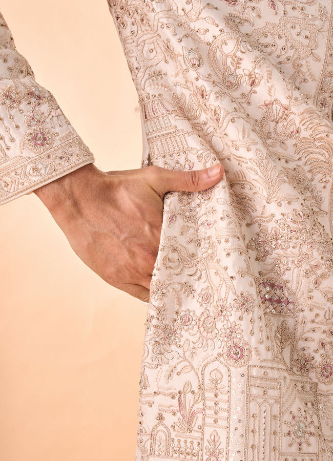 Manyavar Men Champagne Elegance Sherwani