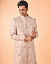 Manyavar Men Champagne Elegance Sherwani
