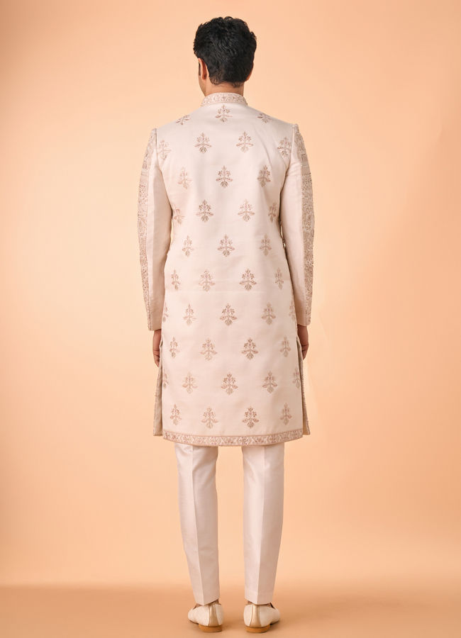 Manyavar Men Champagne Elegance Sherwani