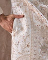 Manyavar Men Elegant White Sherwani