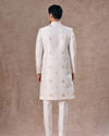 Manyavar Men Elegant White Sherwani