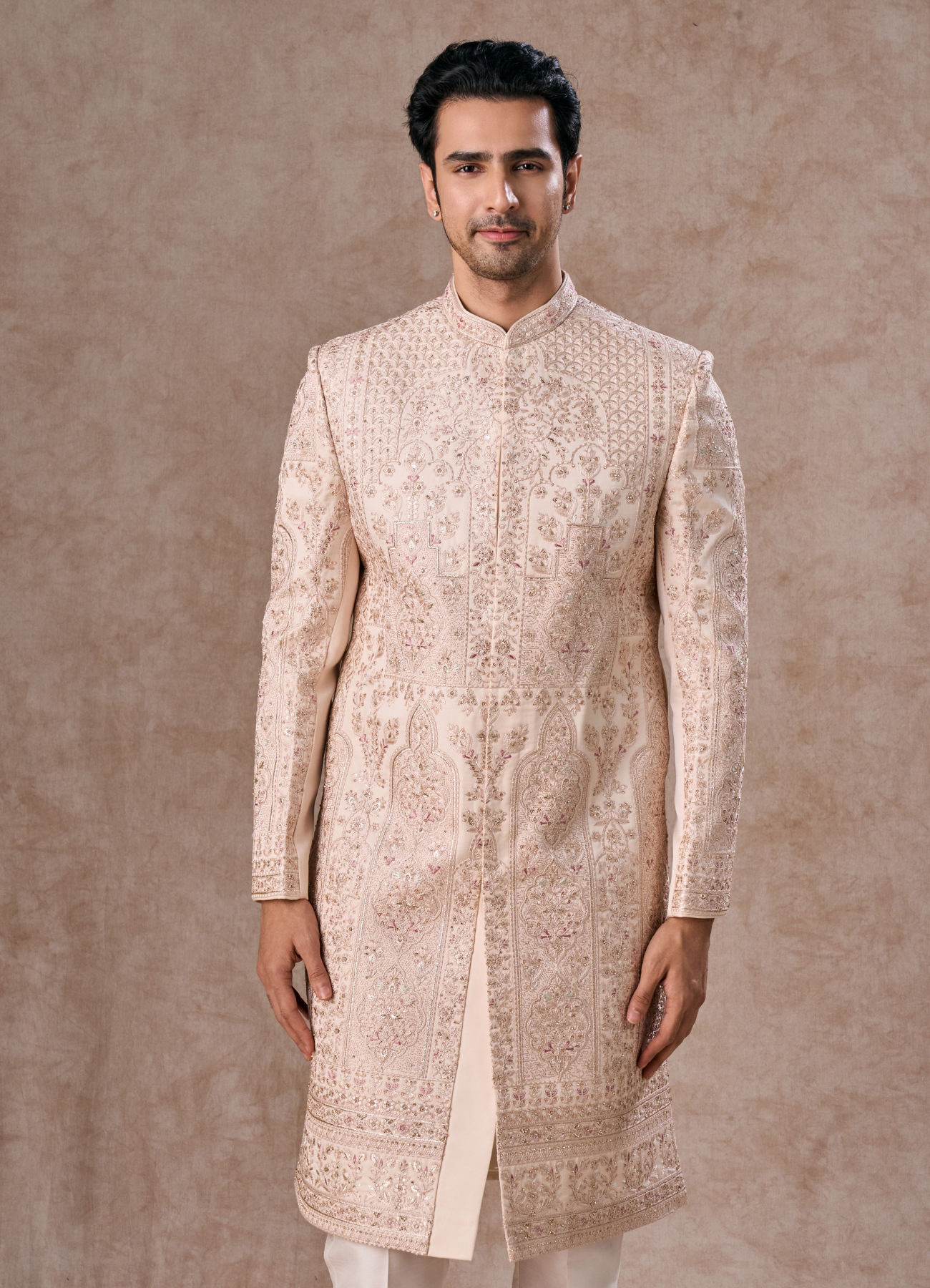 Manyavar Men Champagne Elegance Sherwani