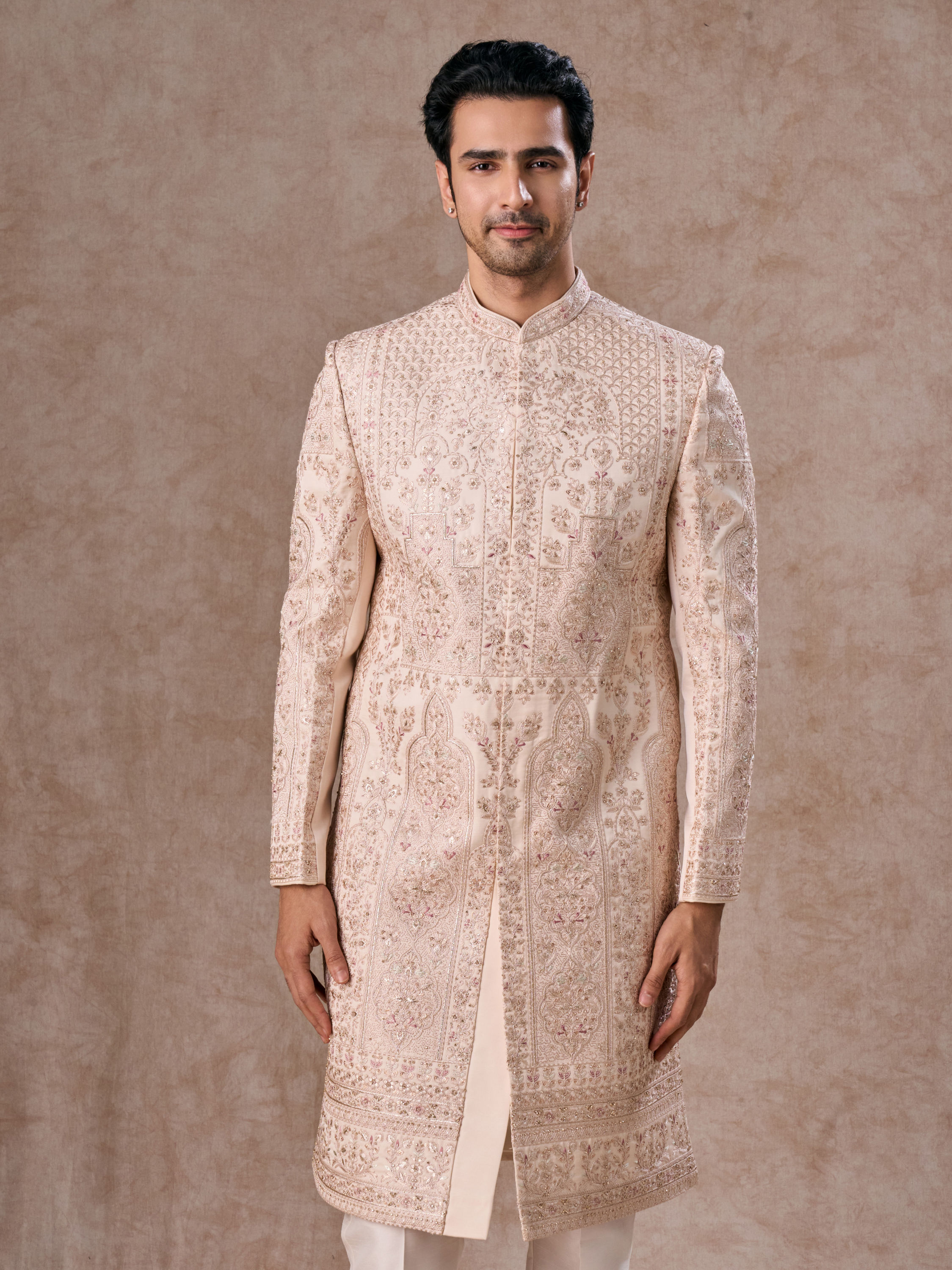 Manyavar Men Champagne Elegance Sherwani