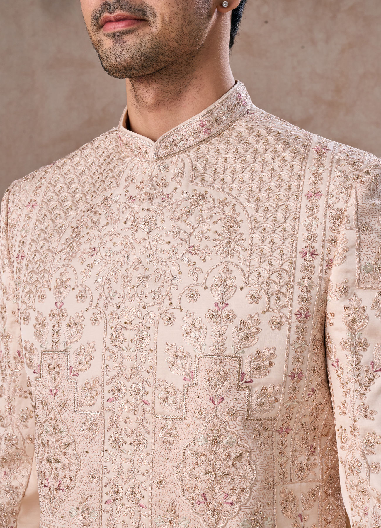 Manyavar Men Champagne Elegance Sherwani
