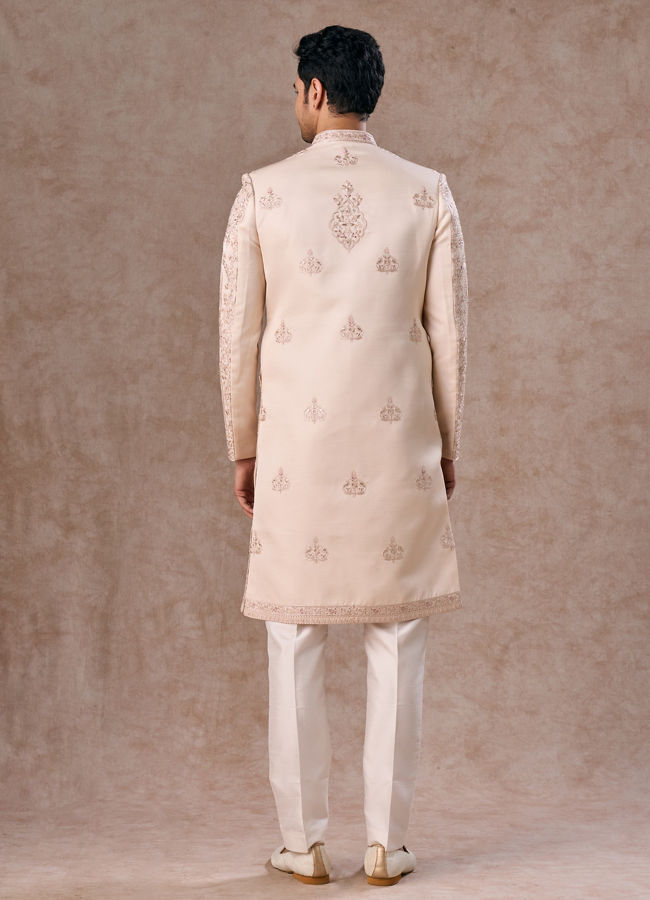 Manyavar Men Champagne Elegance Sherwani