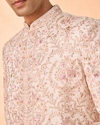 Manyavar Men Champagne Elegance Sherwani