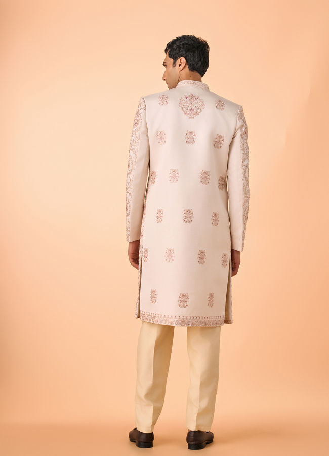 Manyavar Men Champagne Elegance Sherwani