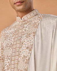 Manyavar Men Elegant Warm White Sherwani